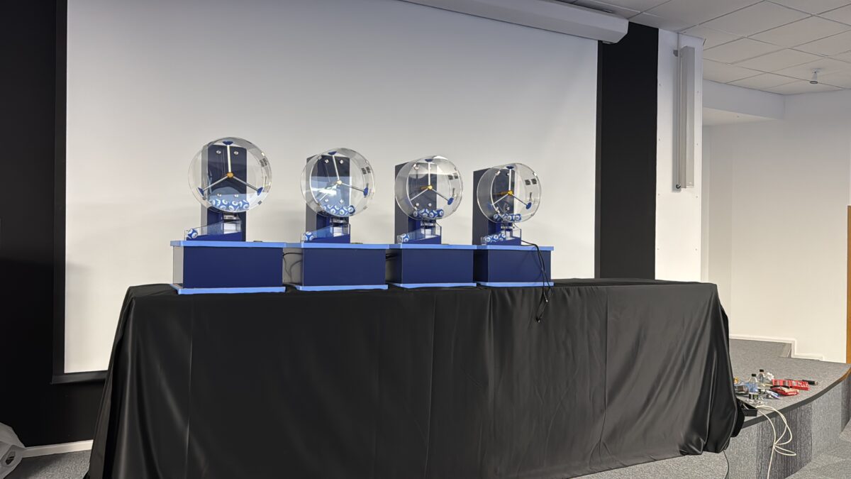 Live draw ball machines